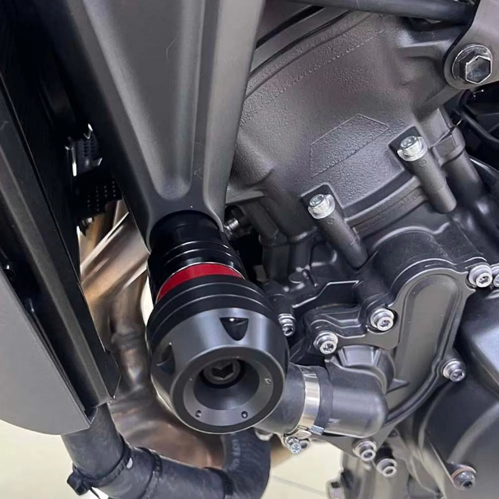 Triumph Street Triple 765 R RS Frame Slider Crash Protector 2013‑2025 | Engine Falling Protection Pad