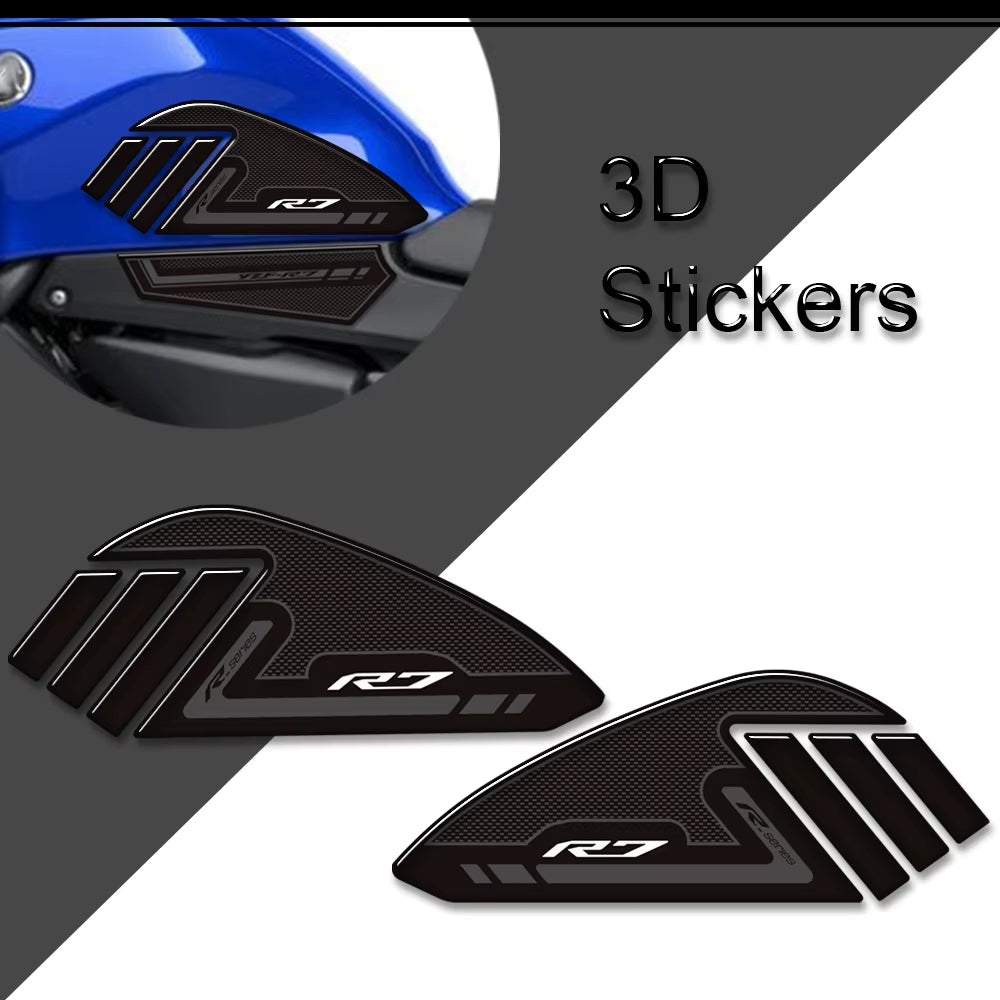 Yamaha YZF-R7 3D Epoxy Tank Decals Kit 2022 丨 Center and Side Stickers