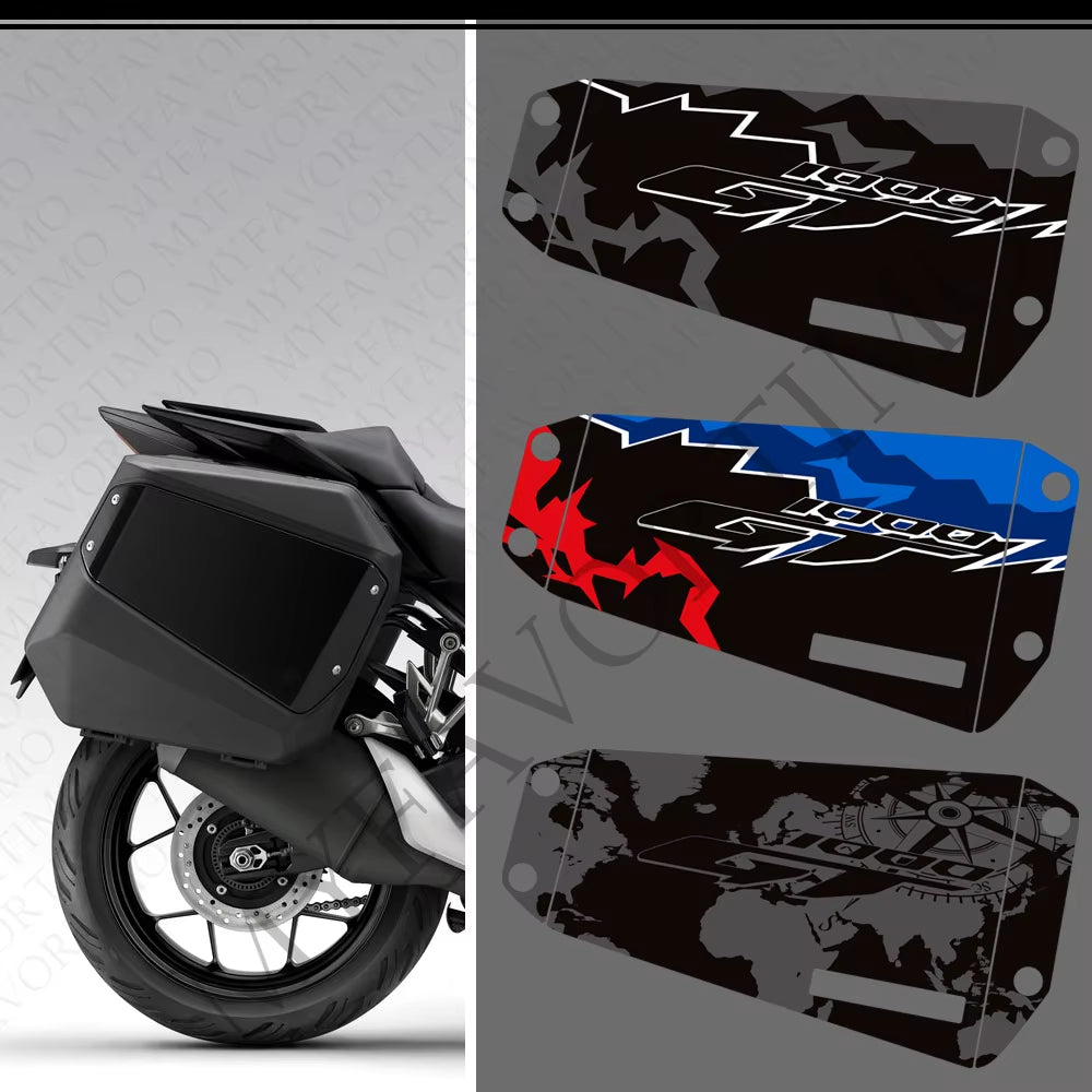 Honda CB1000GT PVC Side Pannier Decals Kit 2025-2026 丨 Black Red White