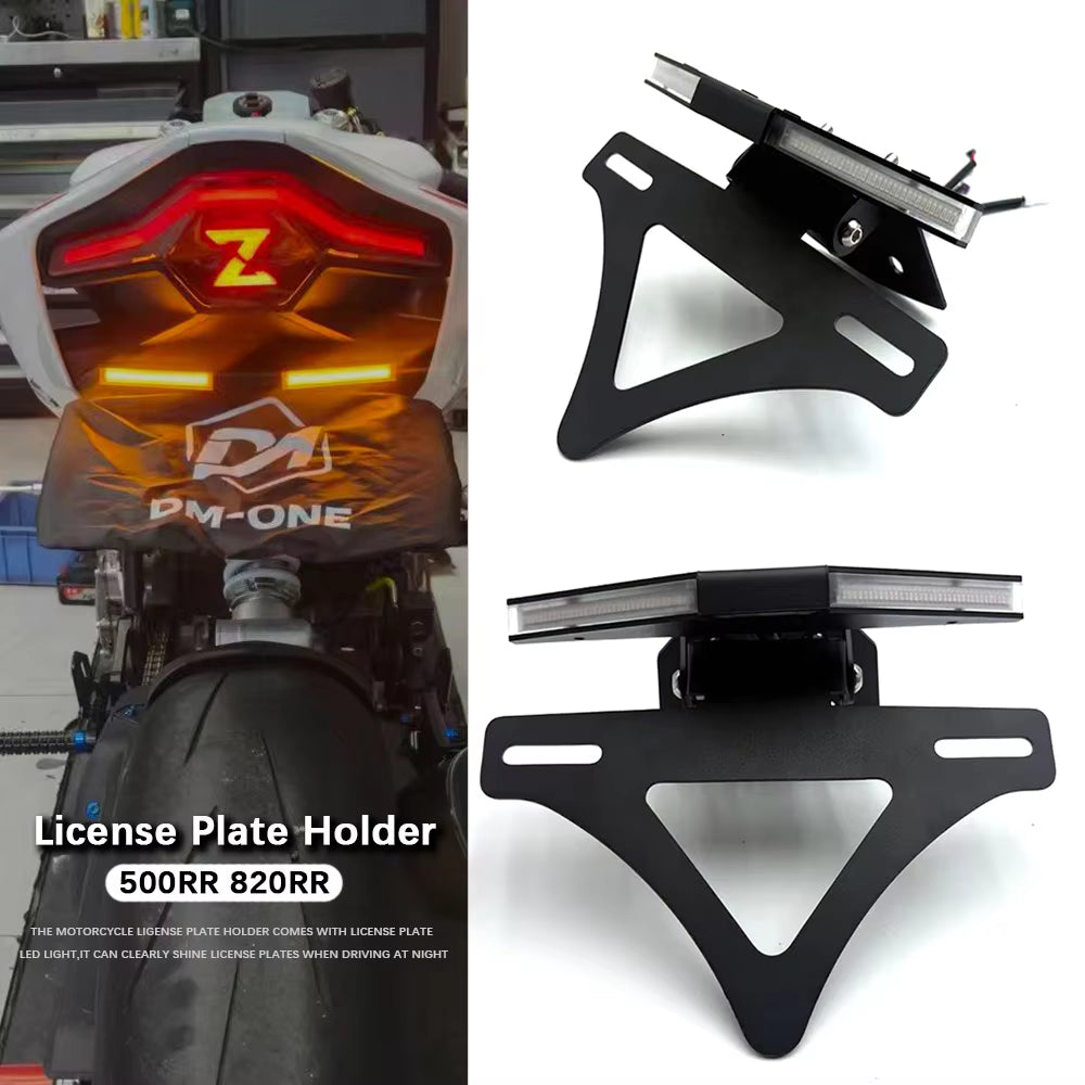 ZXMOTO 500RR 820RR Tail Tidy | LED License Plate Holder With Turn Signal