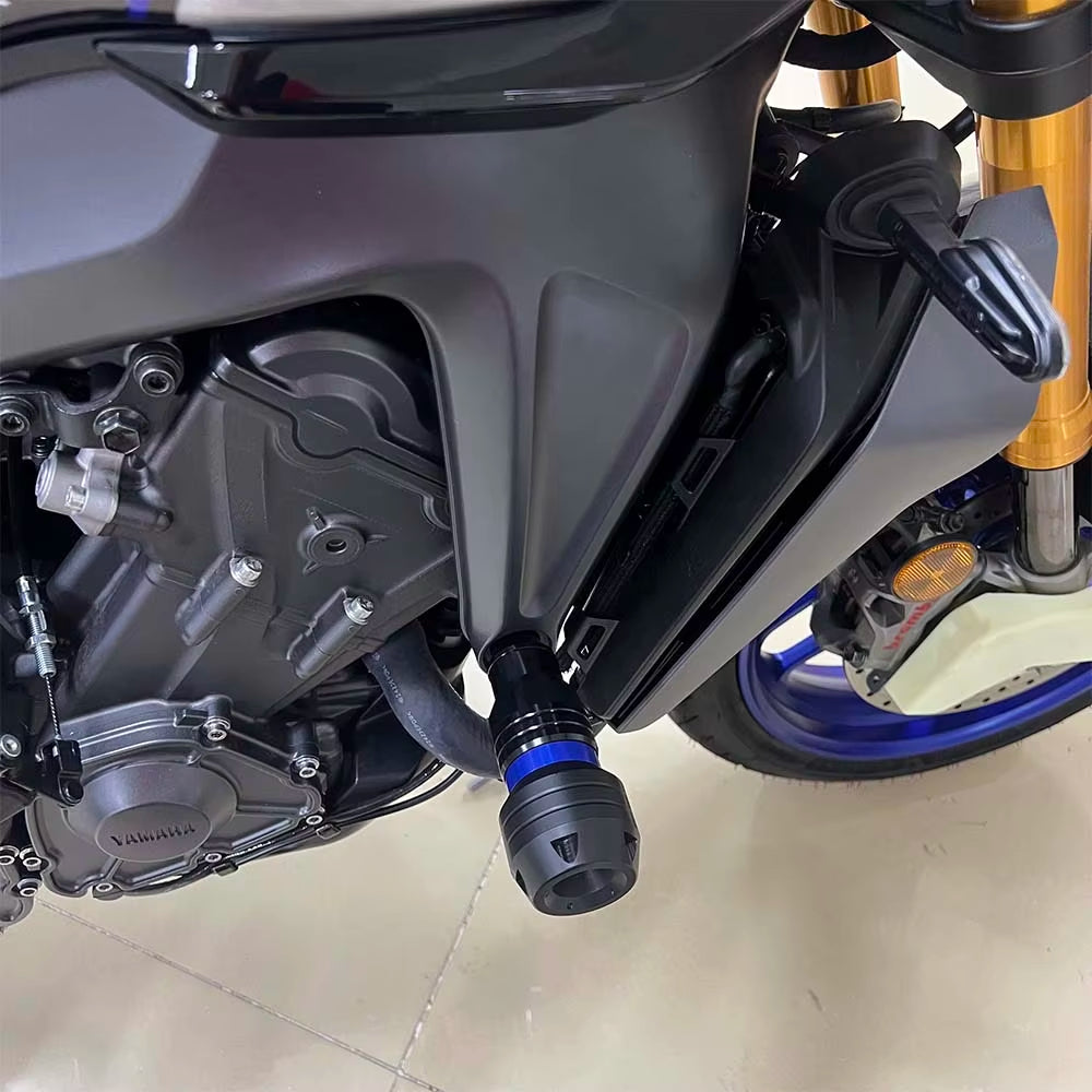 Yamaha MT‑07 FZ‑07 Tracer700 GT Cadre Curseur Crash Protecteur 2014‑2025 | Patin de Protection Anti-Chute Moteur