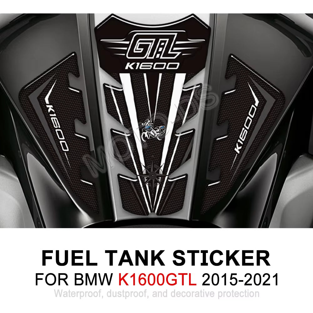 BMW K1600GTL 3D Epoxy Tank Pad Kit 2015-2021 丨 Center Pad