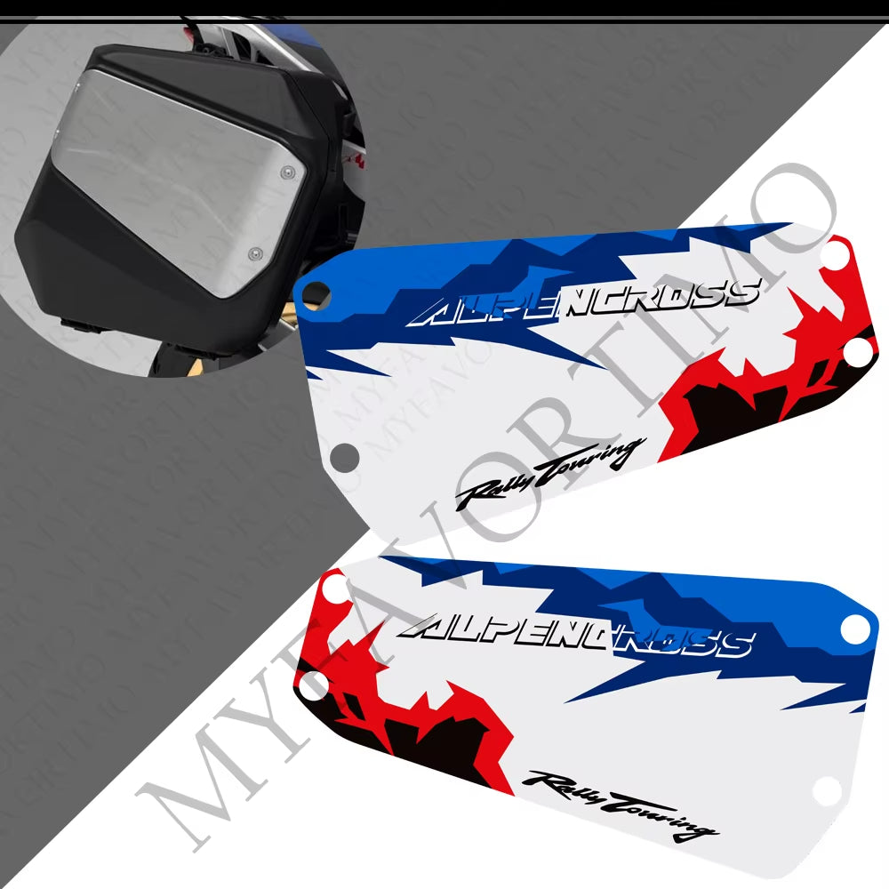 Honda XL750 Transalp PVC Side Pannier Decals Kit 丨 Black Red White