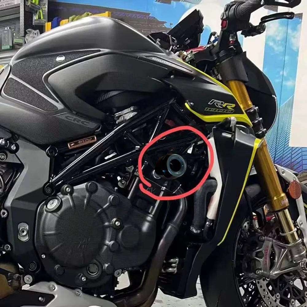 MV Agusta Multi‑Model Frame Slider Crash Protector | Engine Falling Protection Pad