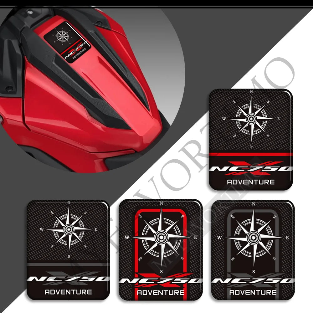 Honda NC750X 2021-2022 | 3D Epoxy Tank Pad & Knee Wind Deflector Stickers Decals