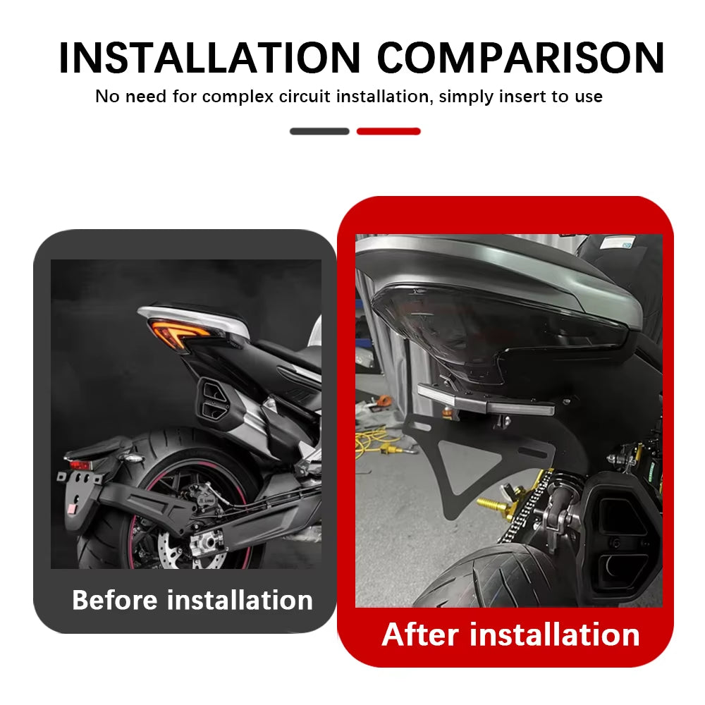 CFMOTO 800NK Tail Tidy 2023‑2026 | LED License Plate Holder