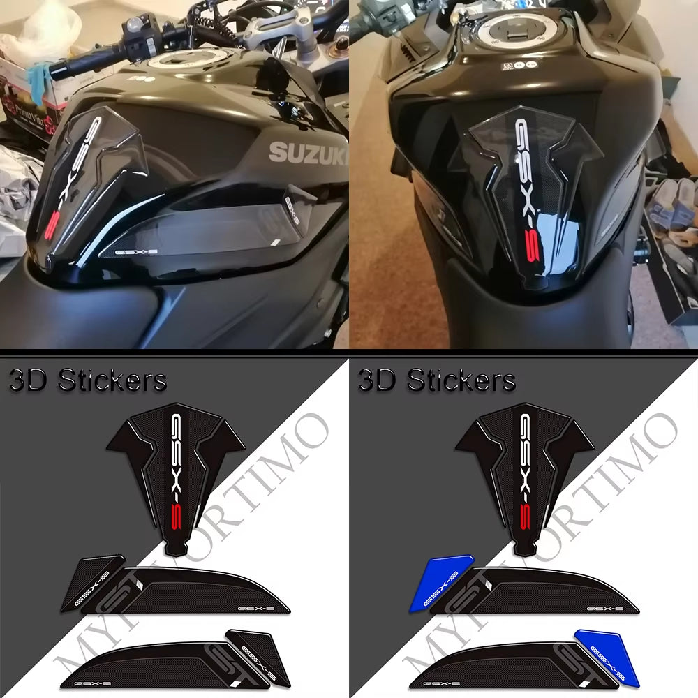 Suzuki GSX-S1000GT GSX-S1000 3D Epoxy Tank Decals Kit 2022-2025 丨 Center and Side Stickers