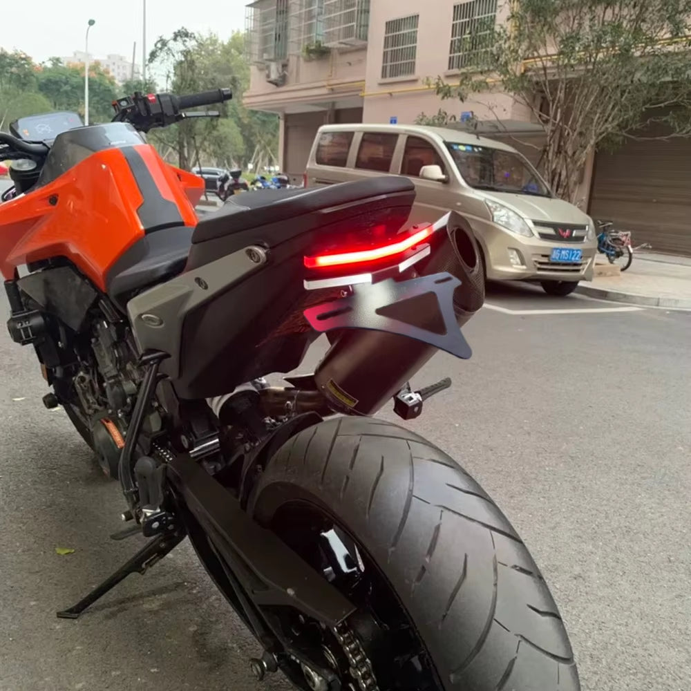 KTM 790 Duke 890 Duke 2018-2025 | Soporte de Matrícula Corto Eliminador de Guardabarros Trasero
