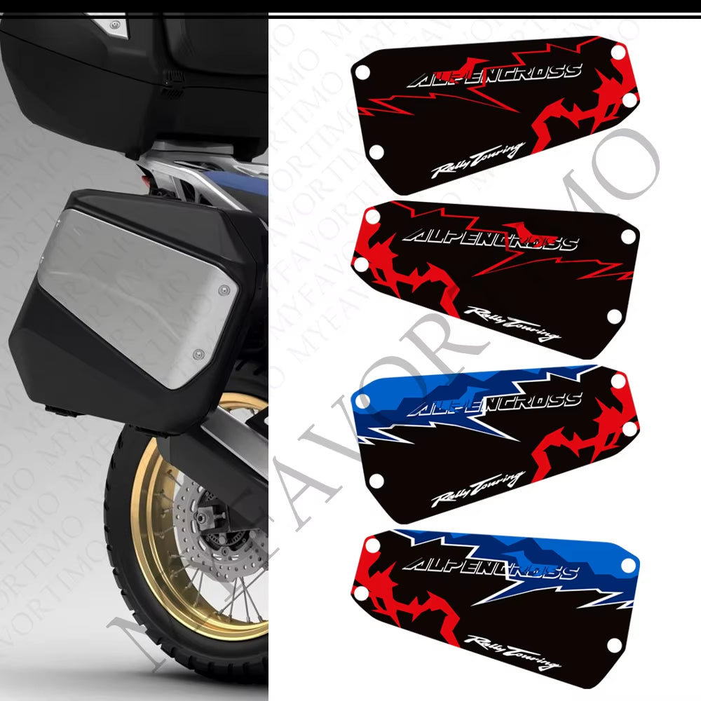 Honda XL750 Transalp PVC Side Pannier Decals Kit 丨 Black Red White