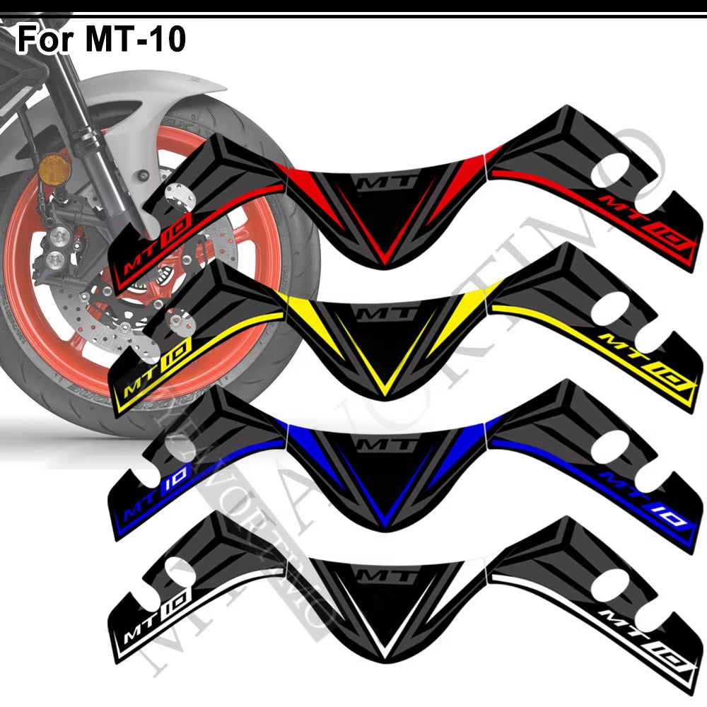 Yamaha MT-10 FZ-10 PVC Full Body Decals Kit 2016-2021 丨 Black Red Yellow Blue