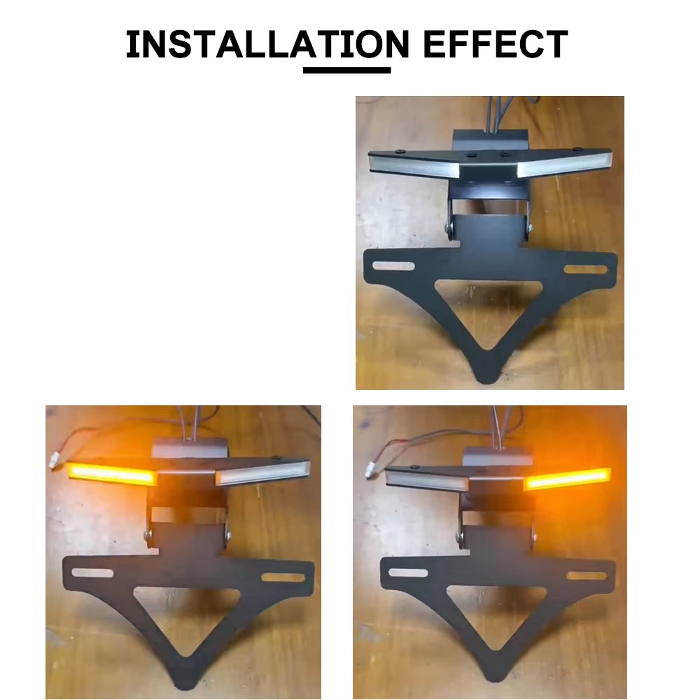 Ducati Monster 950 2021‑2023 | Integrated LED Tail Brake Turn Signal License Plate Bracket Kit