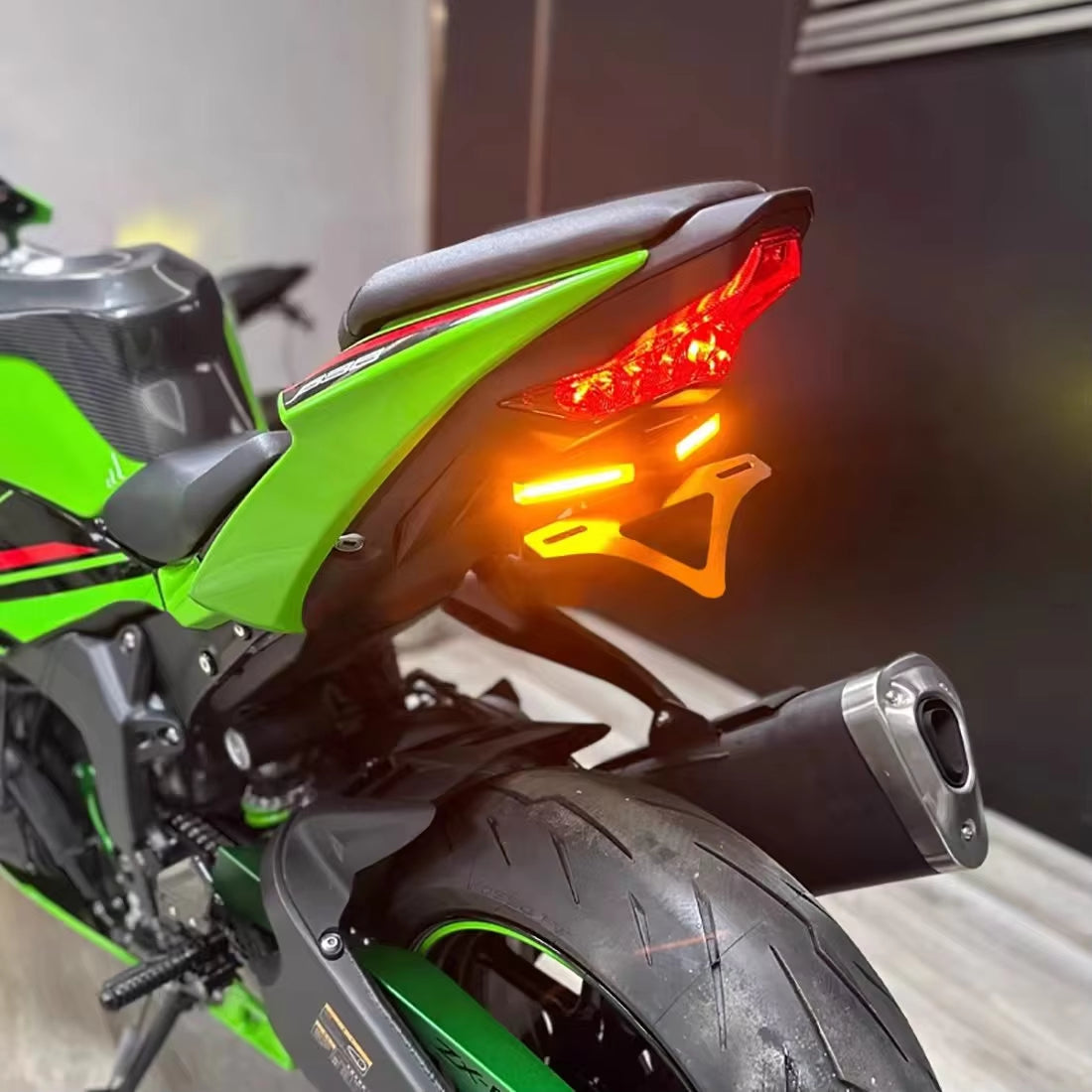 Kawasaki Ninja ZX-6R ZX6R 2024-2025 | Support de Plaque d'Immatriculation Courte / Éliminateur de Garde-Boue
