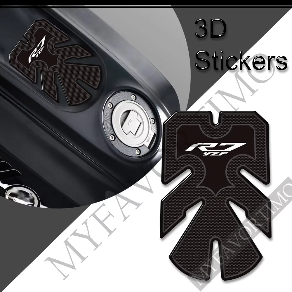 Yamaha YZF-R7 3D Epoxy Tank Decals Kit 2022 丨 Center and Side Stickers
