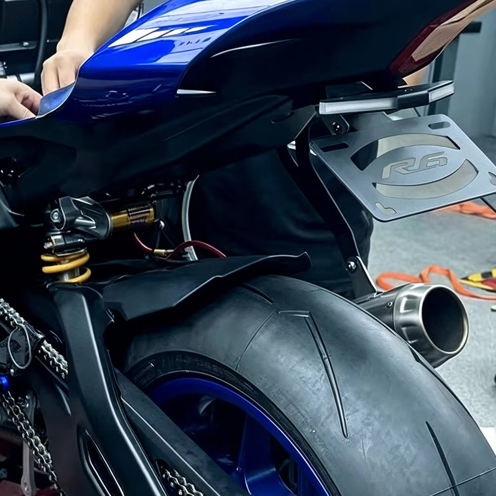 Yamaha YZF-R6 Tail Tidy Fender Eliminator Kit 2015-2025 丨 License Plate Holder