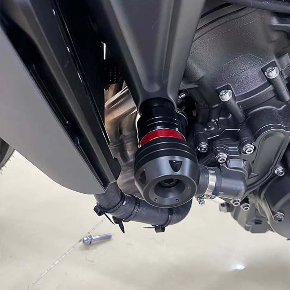 Triumph Street Triple 765 R RS Frame Slider Crash Protector 2013‑2025 | Engine Falling Protection Pad