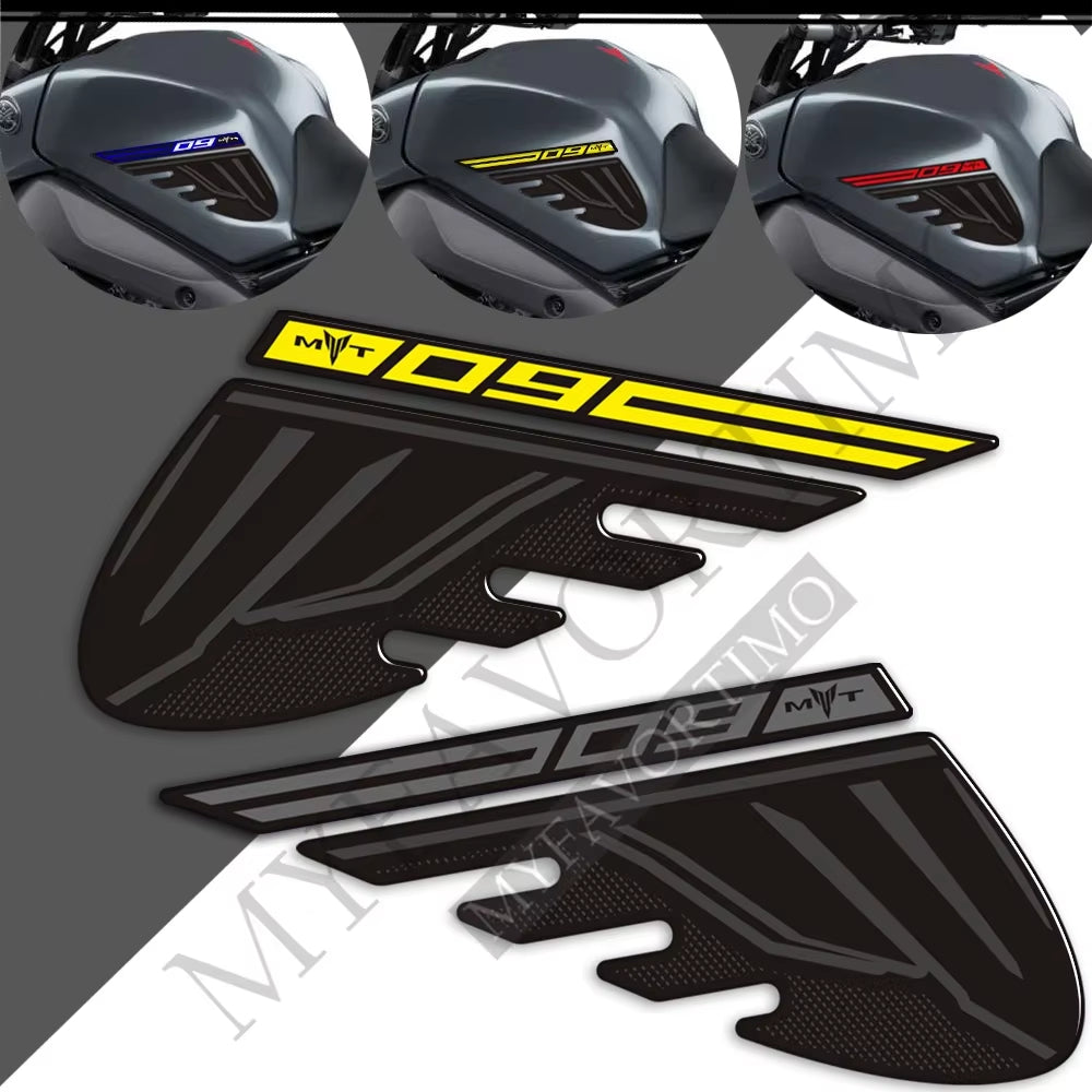 Yamaha MT-09 MT-09 SP FZ-09 3D Epoxy Tank Decals Kit 2021-2022 丨 Fuel Cap and Side Stickers
