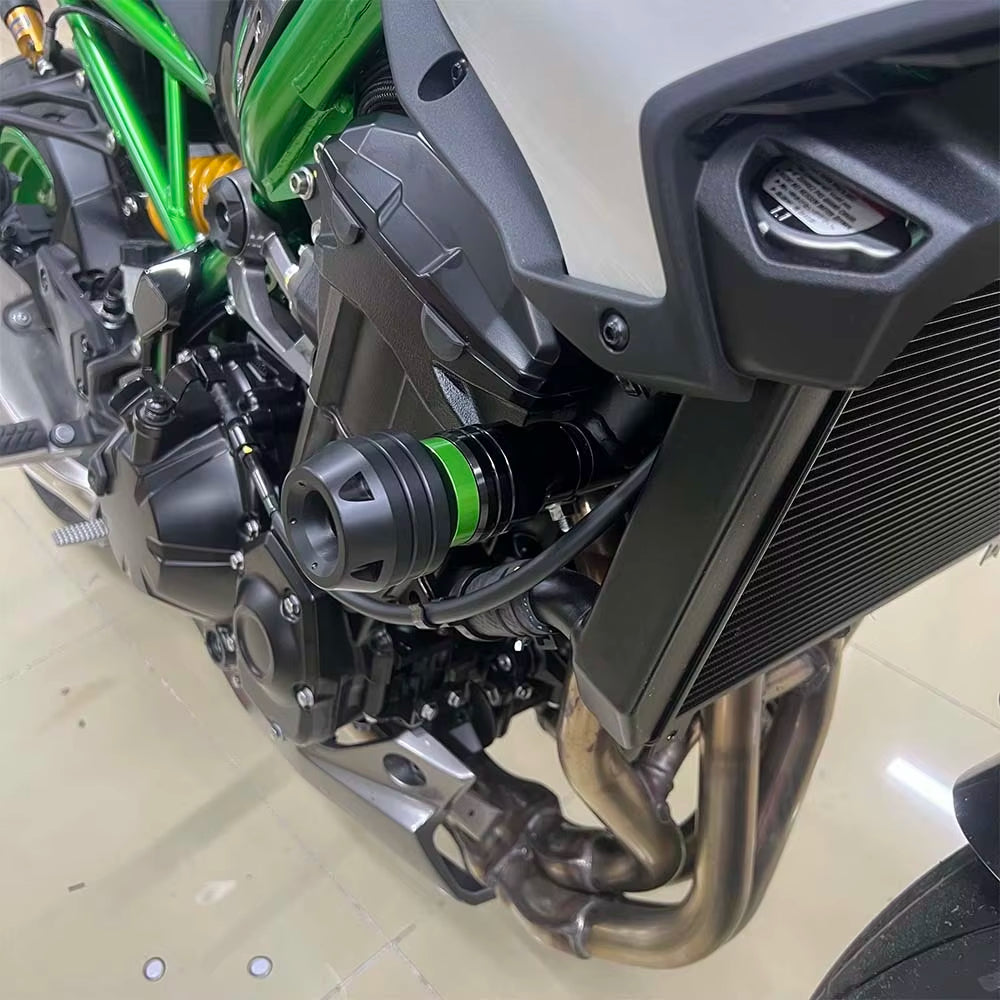 Kawasaki Z900 Z900RS Z900SE Tampon de protection cadre anti-chute 2017-2025 | Patin de protection moteur