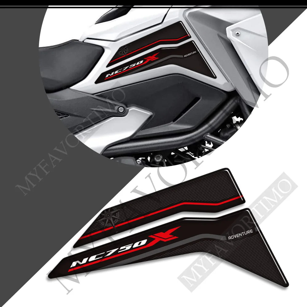 Honda NC750X 2021-2022 | 3D Epoxy Tank Pad & Knee Wind Deflector Stickers Decals