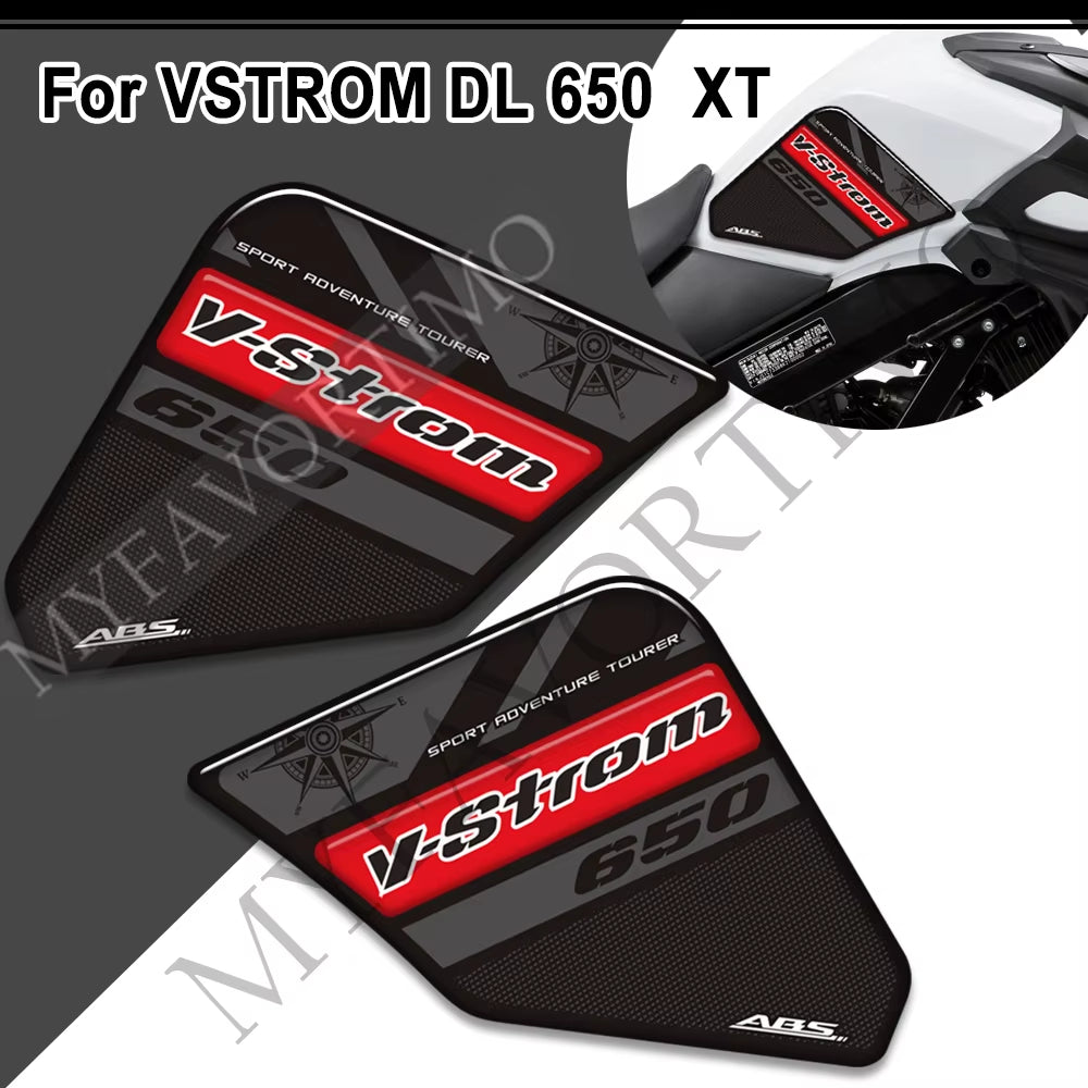 Suzuki V-Strom DL650XT 3D Epoxy Tank Decals Kit 2017-2026 丨 Center and Side Stickers