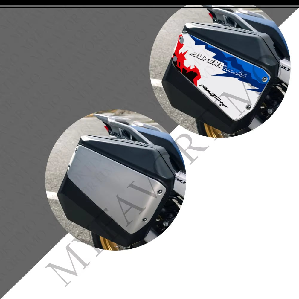 Honda XL750 Transalp PVC Side Pannier Decals Kit 丨 Black Red White