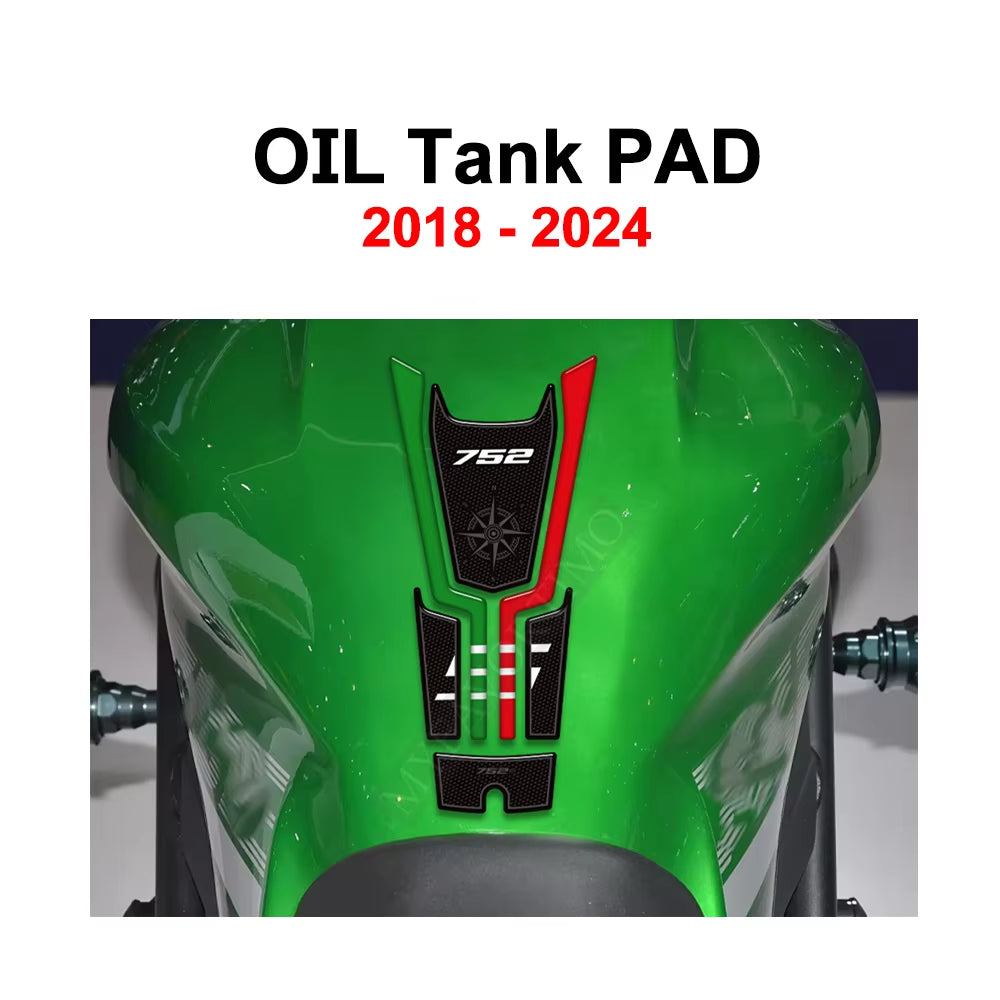Benelli 752S 2018‑2024 | 3D Epoxy Resin Tank Knee Pads Anti‑Slip Protector Decals