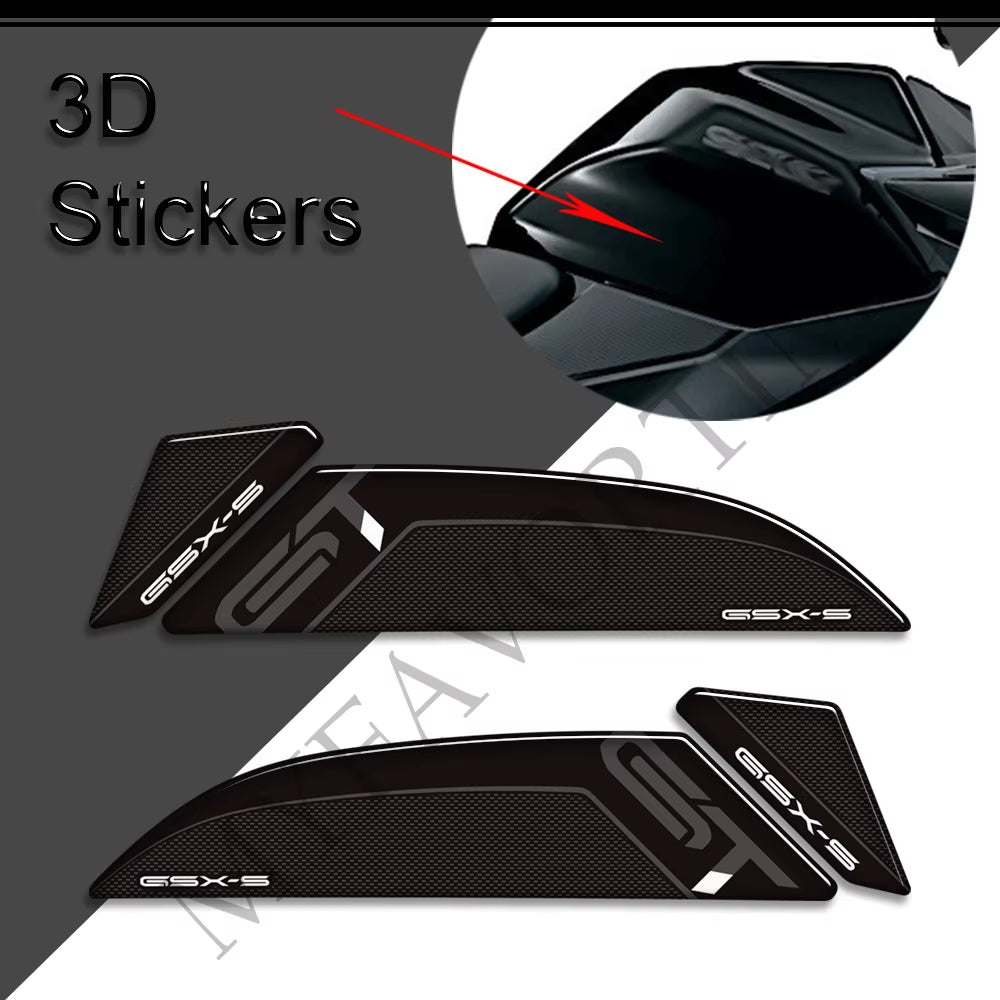 Suzuki GSX-S1000GT GSX-S1000 3D Epoxy Tank Decals Kit 2022-2025 丨 Center and Side Stickers