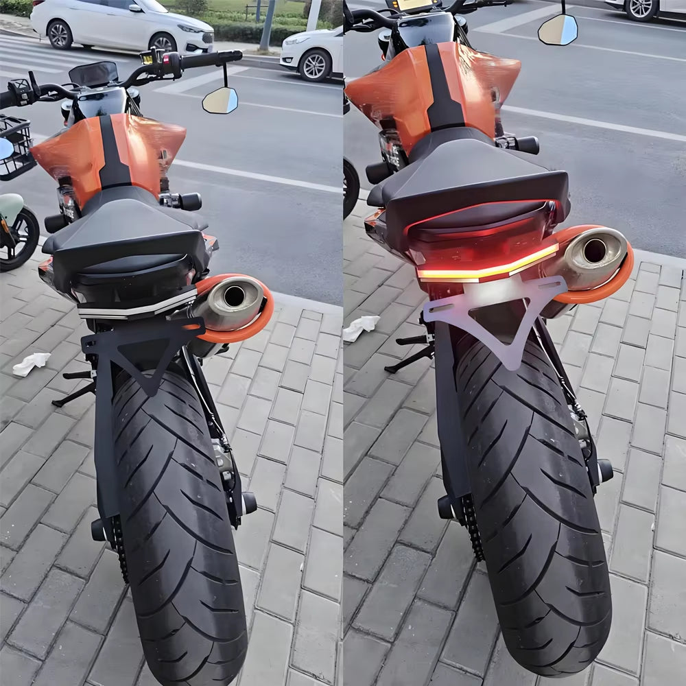 KTM 790 Duke 890 Duke 2018-2025 | Soporte de Matrícula Corto Eliminador de Guardabarros Trasero