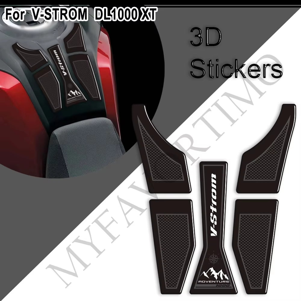 Suzuki V-Strom DL1000 3D Epoxy Tank Decals Kit 2015-2020 丨 Center and Side Stickers