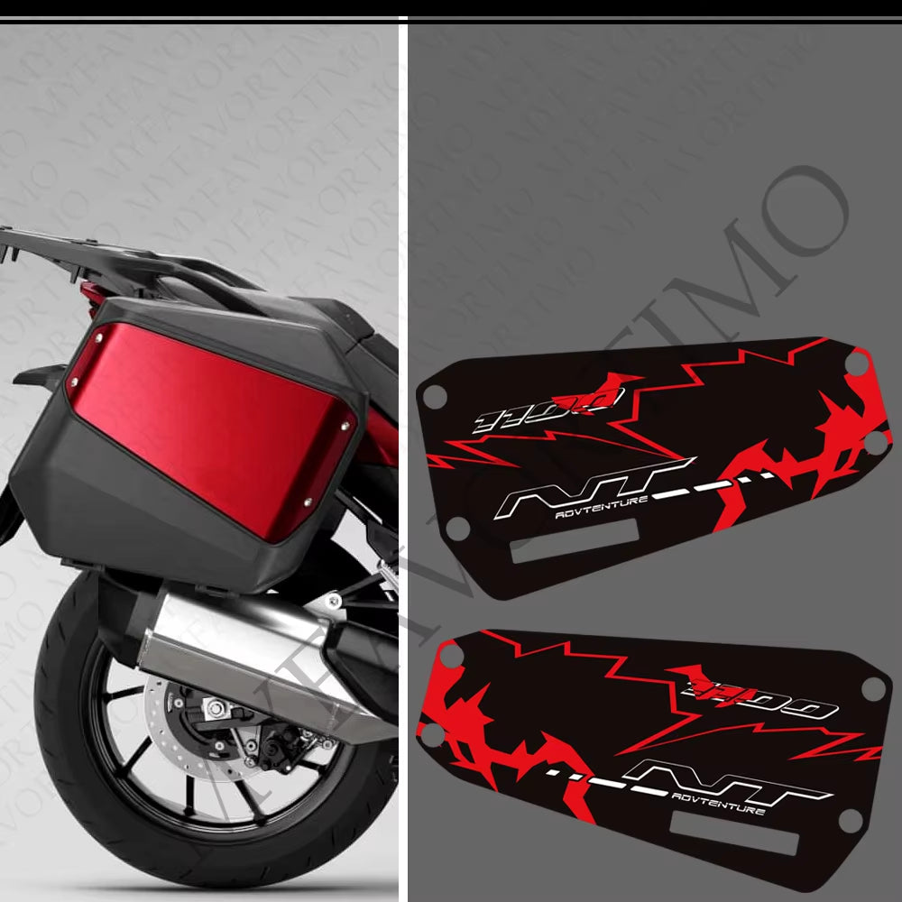 Honda NT1100 NT1100 DCT PVC Side Pannier Decals Kit 2022-2026 丨 Black Red White