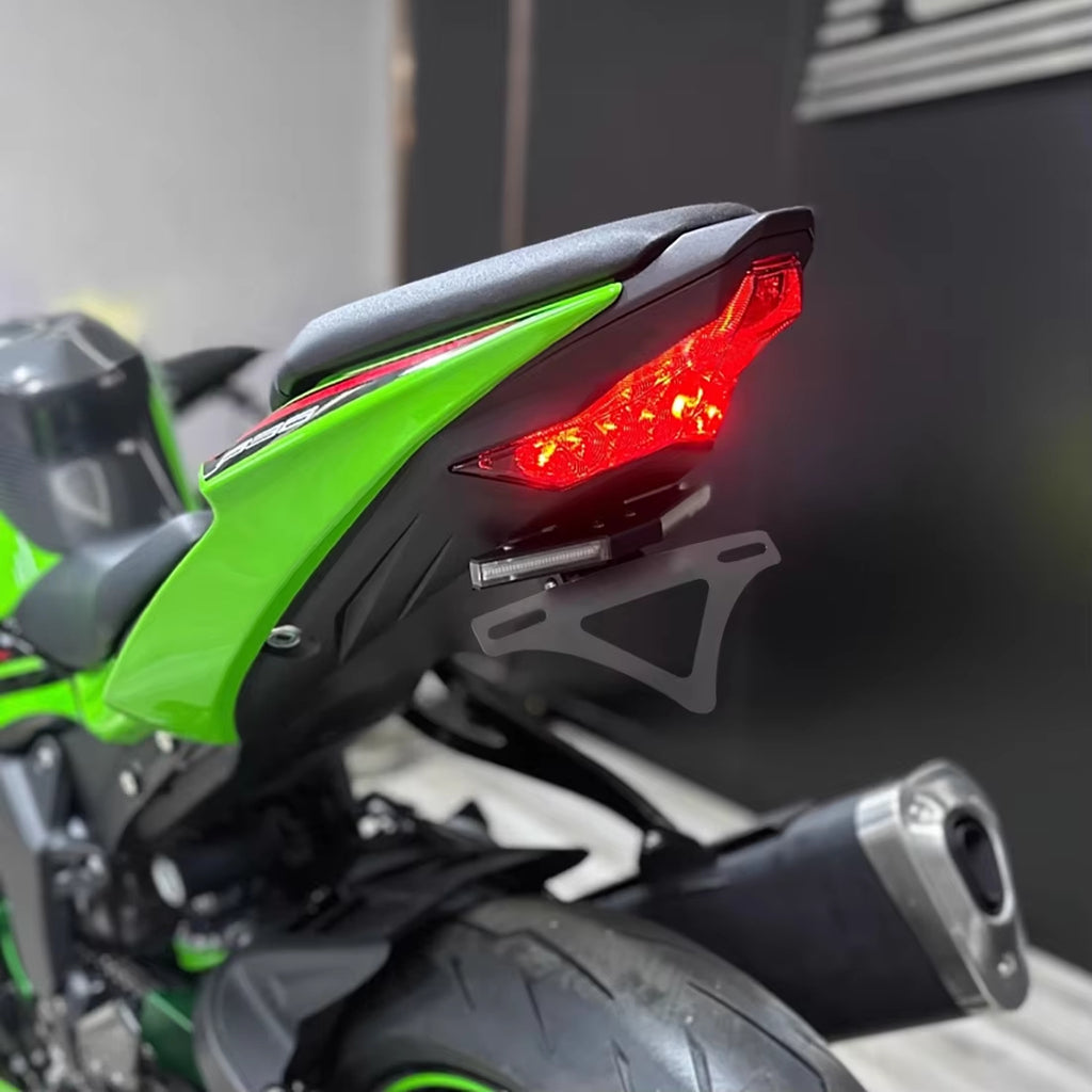 Kawasaki Ninja ZX-6R ZX6R 2024-2025 | Support de Plaque d'Immatriculation Courte / Éliminateur de Garde-Boue