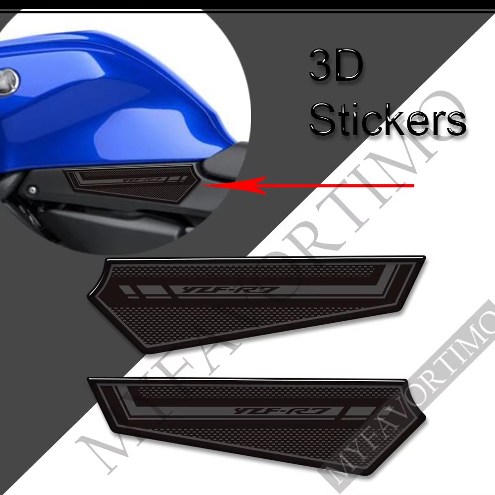 Yamaha YZF-R7 3D Epoxy Tank Decals Kit 2022 丨 Center and Side Stickers