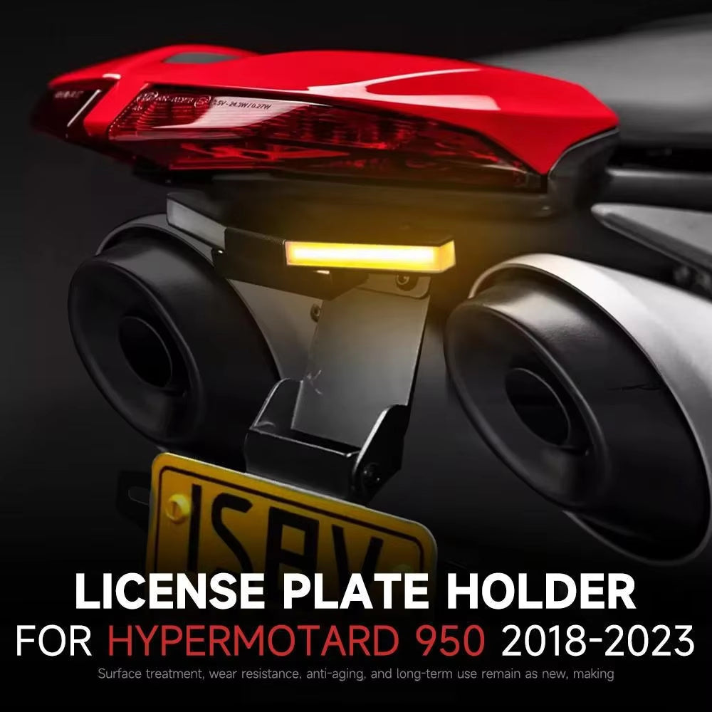 Ducati Hypermotard 950 2018‑2023 | Short Tail Tidy License Plate Holder Fender Eliminator Kit