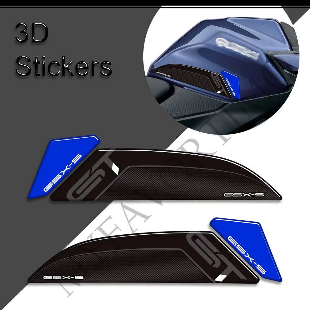 Suzuki GSX-S1000GT GSX-S1000 3D Epoxy Tank Decals Kit 2022-2025 丨 Center and Side Stickers