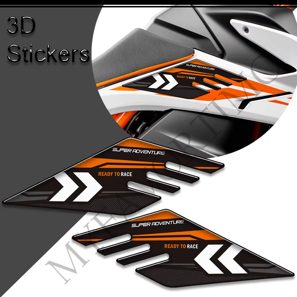 KTM 250 390 790 890 Adventure 3D Epoxy Tank Pad Kit 丨 Orange