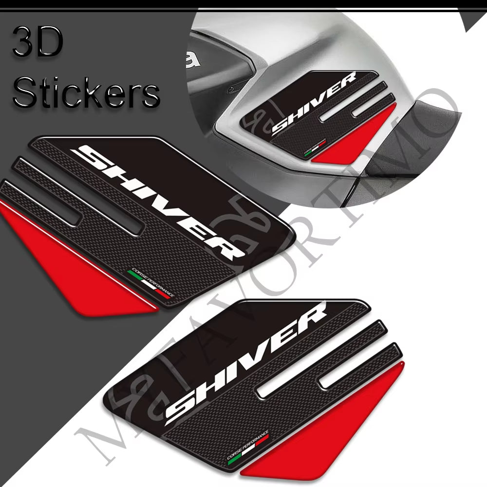 Aprilia SL 750 SL 900 Shiver 3D Epoxy Tank Decals Kit 2007-2019 丨 Center and Side Stickers
