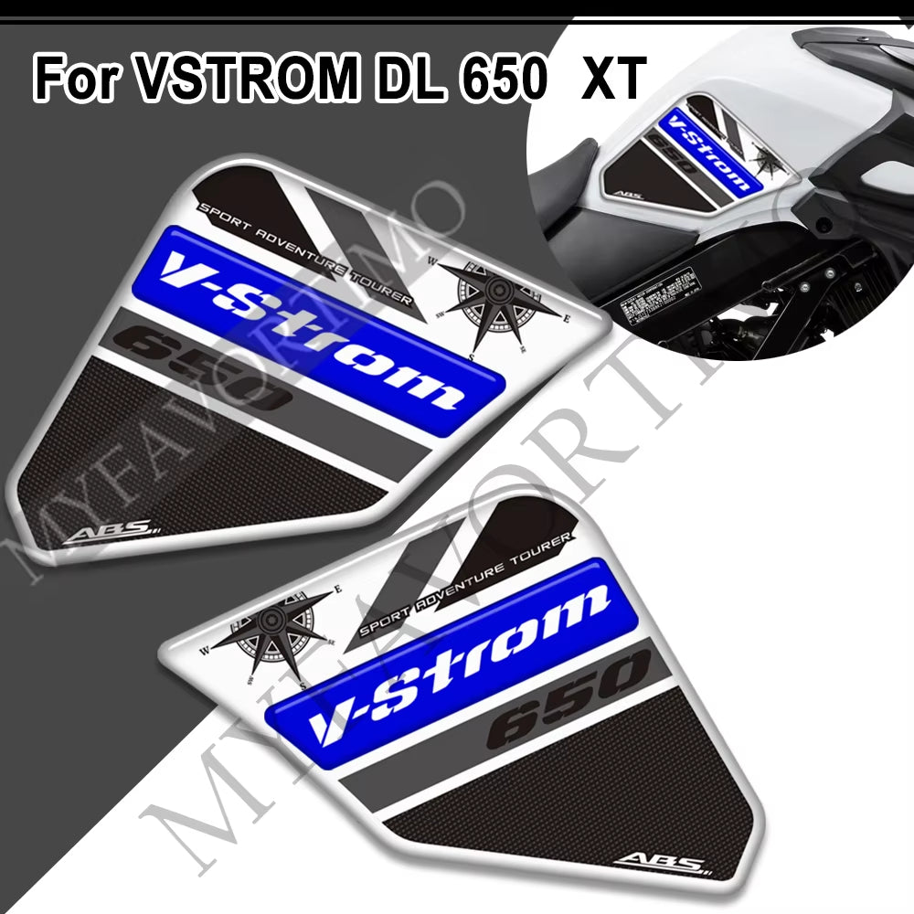 Suzuki V-Strom DL650XT 3D Epoxy Tank Decals Kit 2017-2026 丨 Center and Side Stickers