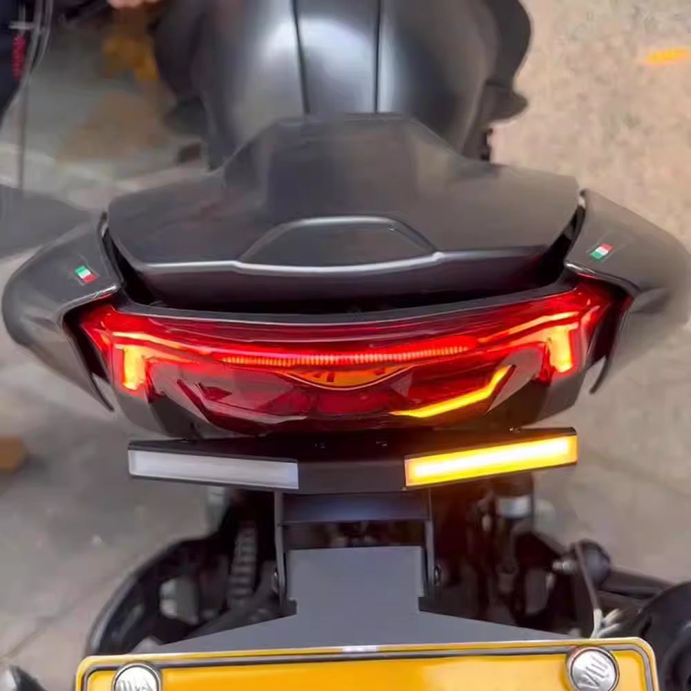 Ducati Monster 950 2021‑2023 | Integrated LED Tail Brake Turn Signal License Plate Bracket Kit