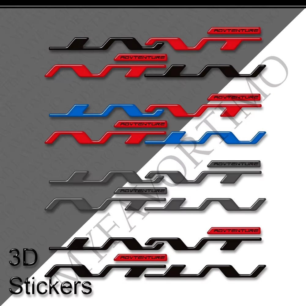 Honda NT1100 NT1100 DCT 3D Epoxy Side Pannier Decals Kit 2022-2026 丨 Black Red White
