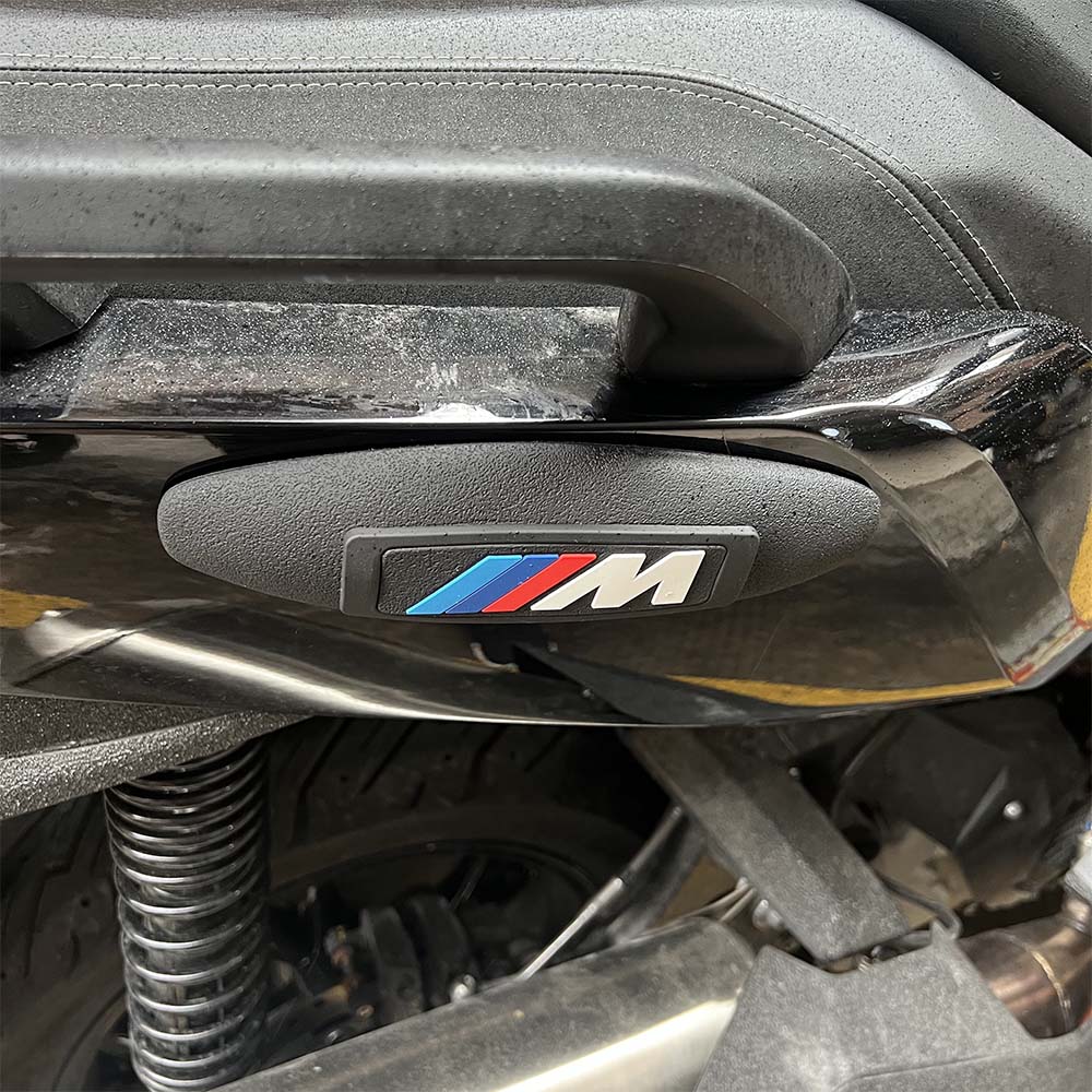 BMW Universal Motorcycle Side Panel Protector | Black Rubber Anti‑Scratch Fairing Guard Trim 200mm