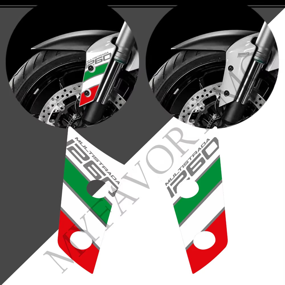 Ducati Multistrada 1260 S PVC Tank Decals Kit 2018-2020 丨 Black and Red