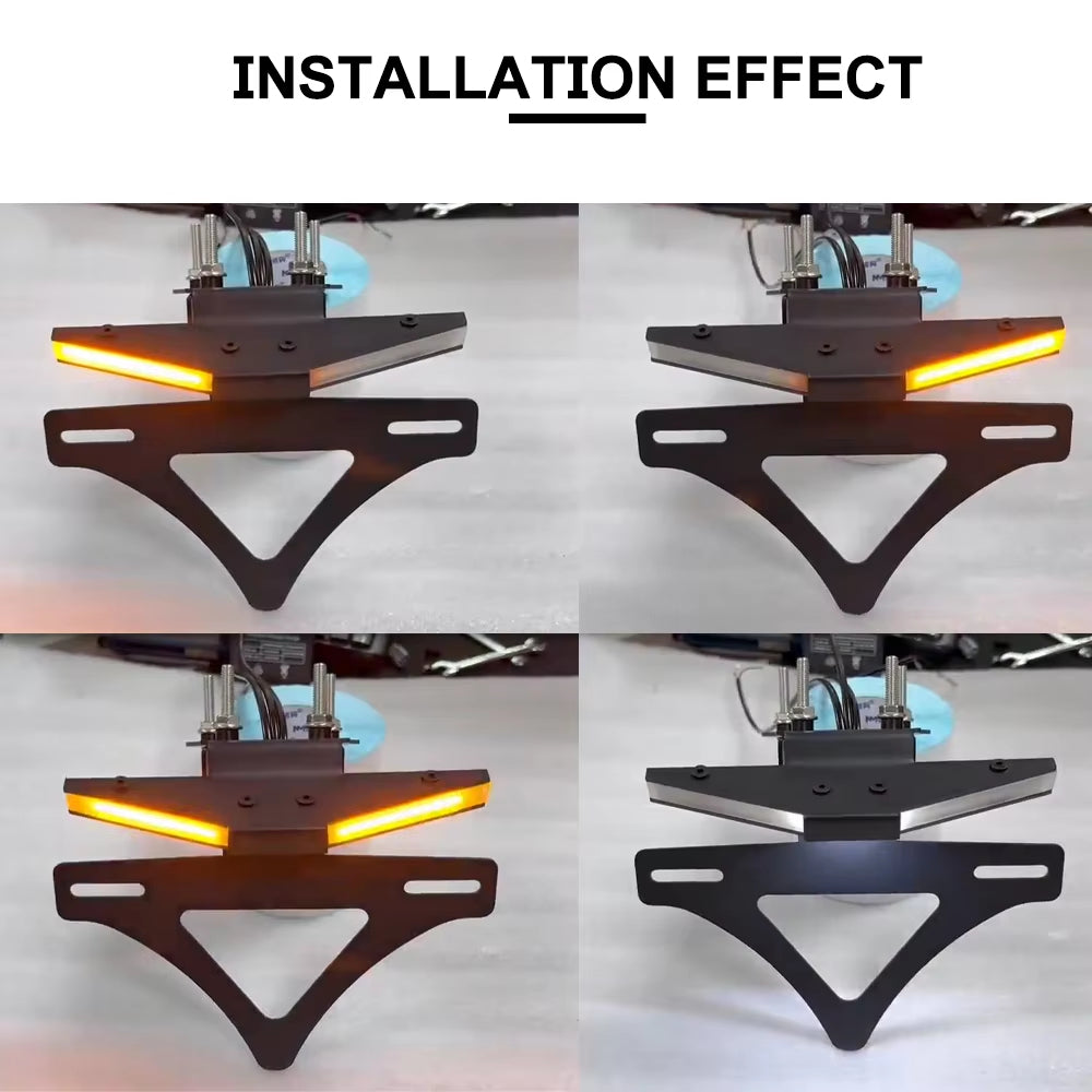 Kawasaki Ninja ZX-6R ZX6R 2024-2025 | Support de Plaque d'Immatriculation Courte / Éliminateur de Garde-Boue