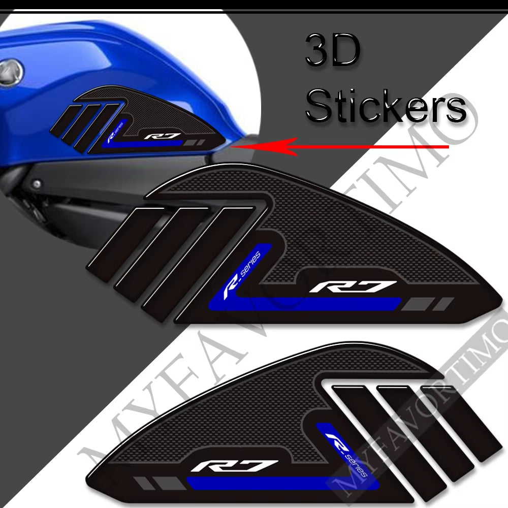Yamaha YZF-R7 3D Epoxy Tank Decals Kit 2022 丨 Center and Side Stickers