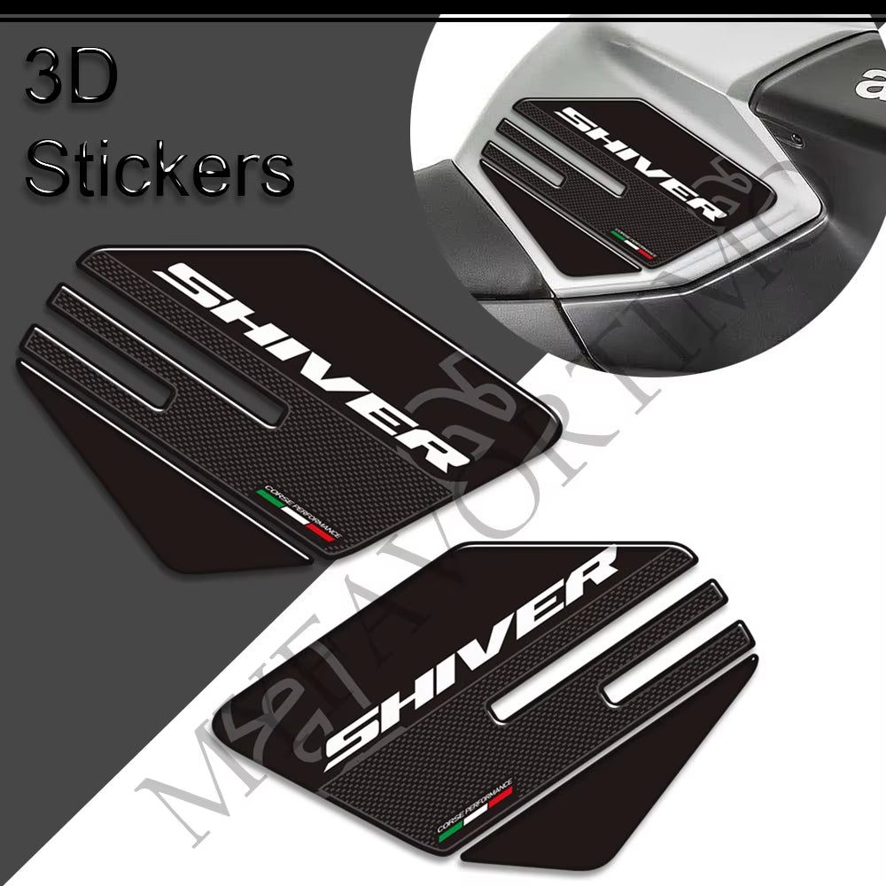 Aprilia SL 750 SL 900 Shiver 3D Epoxy Tank Decals Kit 2007-2019 丨 Center and Side Stickers