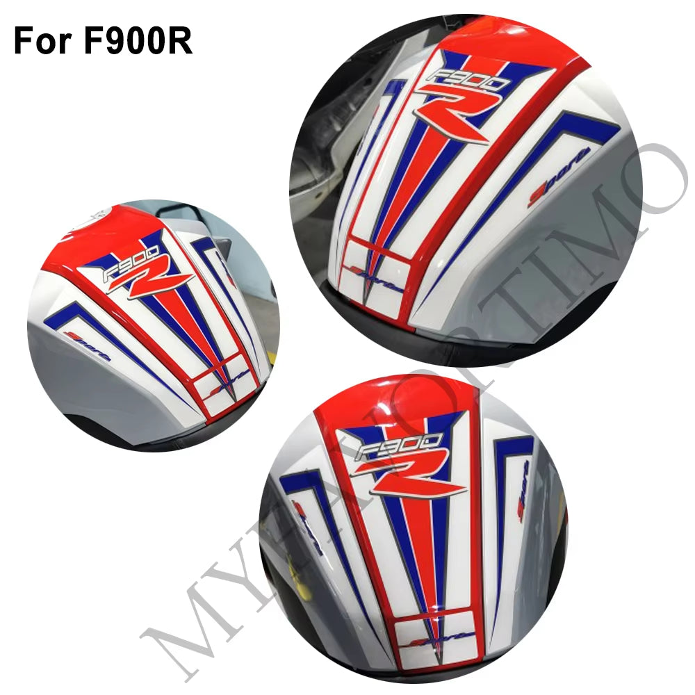 BMW F900R 3D Epoxy Tank & Body Decals Kit 2019-2022 丨 Center and Side Stickers