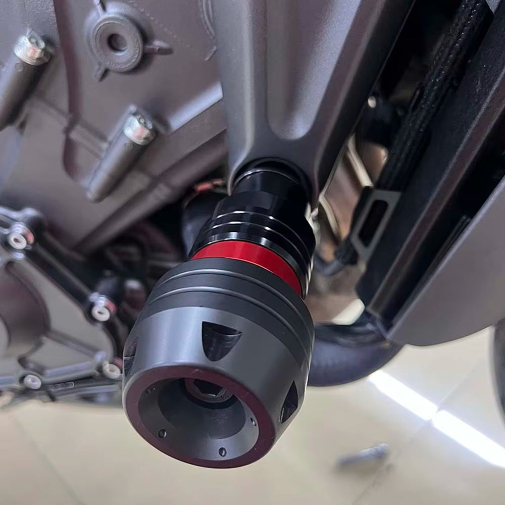 Yamaha MT‑07 FZ‑07 Tracer700 GT Cadre Curseur Crash Protecteur 2014‑2025 | Patin de Protection Anti-Chute Moteur