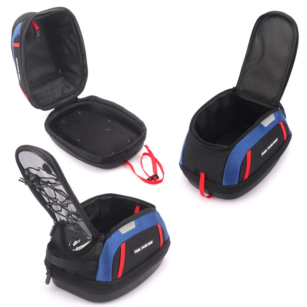 Motorcycle 4.5L Waterproof Tank Bag | Fuel Tank Luggage with Adapter Ring For Honda / BMW / Ducati / Triumph / CFMOTO
