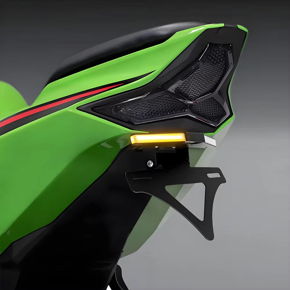 Kawasaki ZX-4R ZX-4RR 2024-2025 | LED Tail Brake Light Integrated Turn Signal License Plate Bracket Kit