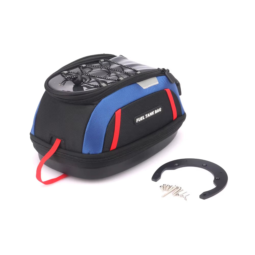 Motorcycle 4.5L Waterproof Tank Bag | Fuel Tank Luggage with Adapter Ring For Honda / BMW / Ducati / Triumph / CFMOTO