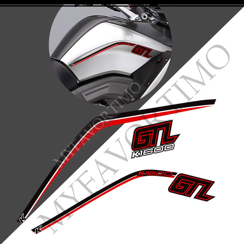 BMW K1600GTL PVC Full Body Decals Kit 丨 Tank and Luggage Graphics