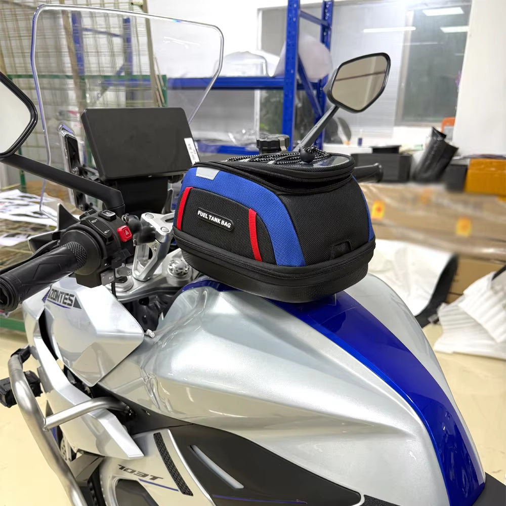 Motorcycle 4.5L Waterproof Tank Bag | Fuel Tank Luggage with Adapter Ring For Honda / BMW / Ducati / Triumph / CFMOTO